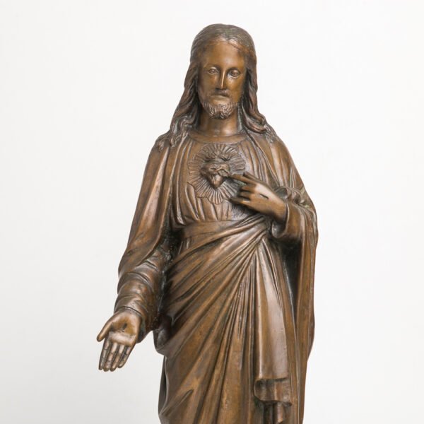 Escultura em Bronze - Sagrado Coração de Jesus - Imagem 3