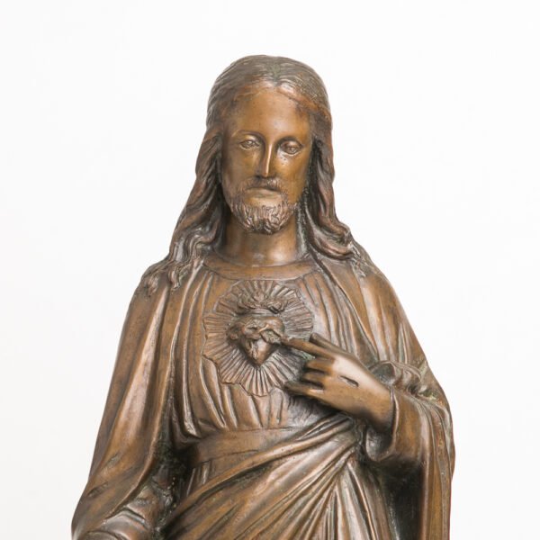 Escultura em Bronze - Sagrado Coração de Jesus - Imagem 2