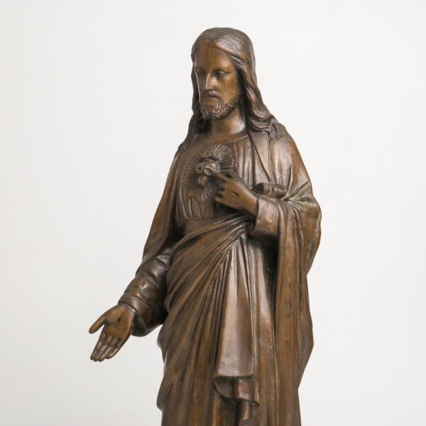 Escultura em Bronze - Sagrado Coração de Jesus - Imagem 9