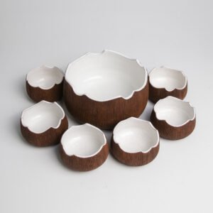 Conjunto para Sobremesa em Cerâmica - Coco