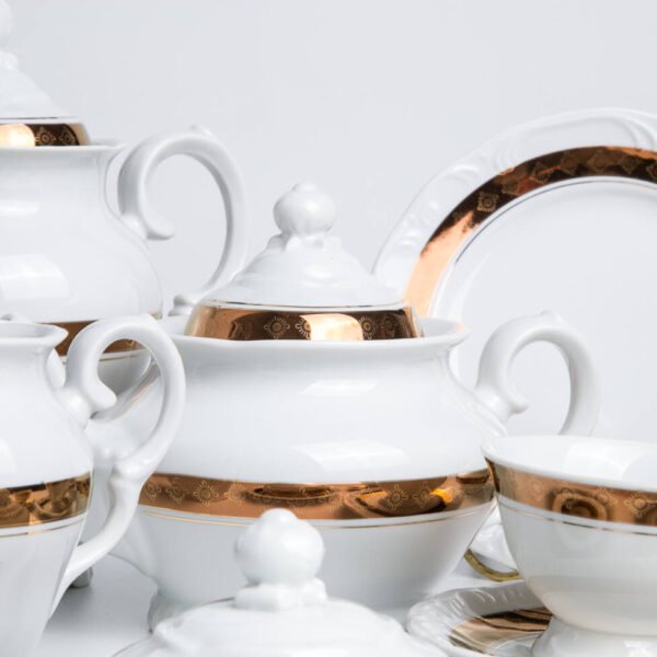 Conjunto para Servir Chá e Cafezinho em Porcelana - Schmidt - Imagem 7