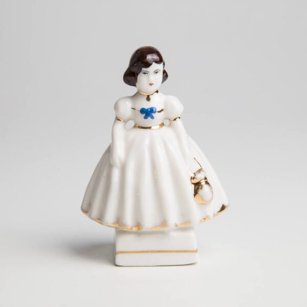 Bibelô em Porcelana - Menina de Vestido