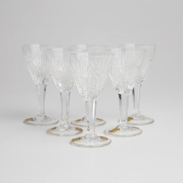Conjunto de Cálices em Cristal - Hering - Imagem 3