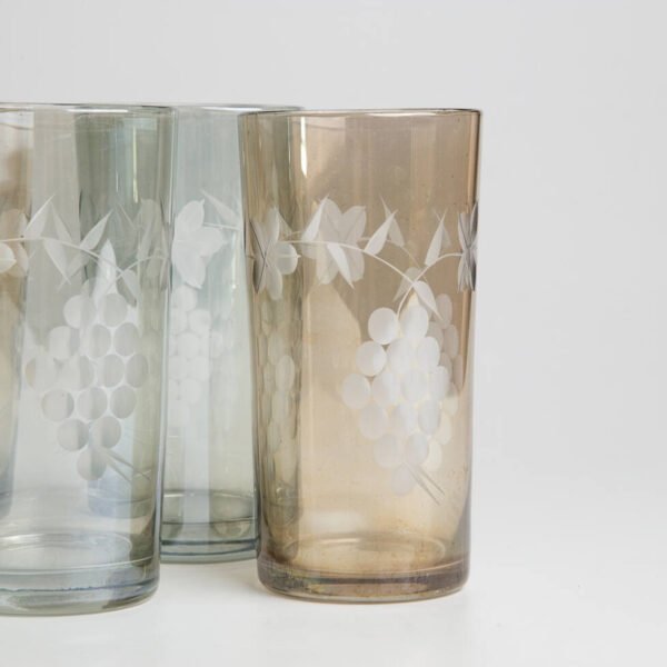 Conjunto de Copos em Cristal Colorido - Imagem 3