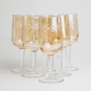 Conjunto de Cálices em Cristal