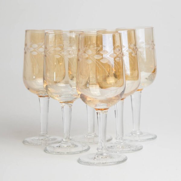 Conjunto de Cálices em Cristal