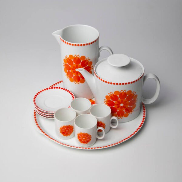 Conjunto para Cafezinho em Porcelana Renner - Medallion - Imagem 6