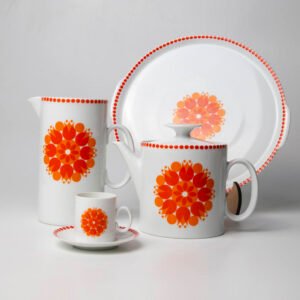 Conjunto para Cafezinho em Porcelana Renner - Medallion