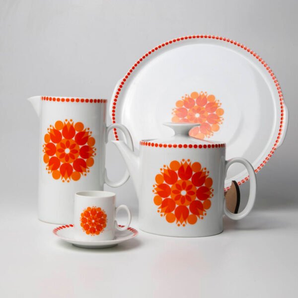 Conjunto para Cafezinho em Porcelana Renner - Medallion