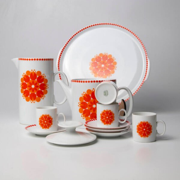 Conjunto para Cafezinho em Porcelana Renner - Medallion - Imagem 2