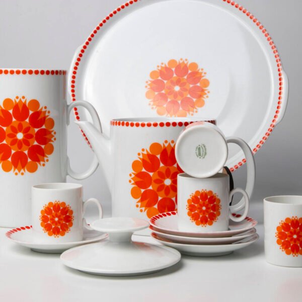 Conjunto para Cafezinho em Porcelana Renner - Medallion - Imagem 3